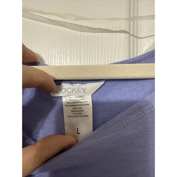 NWT Lounge Top Periwinkle Jockey Large - Picture 3 of 8